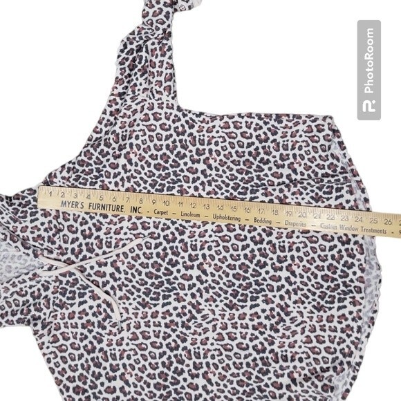 Victoria’s Secret Leopard Print Waffle Hooded Top - L - Picture 8 of 8
